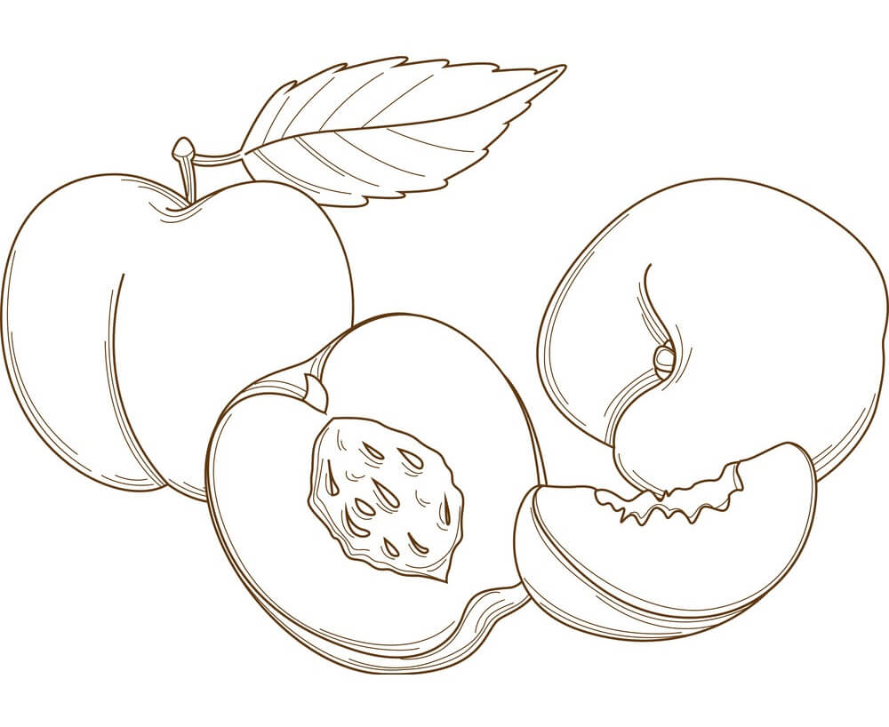 Peaches 1 Coloring Page - Free Printable Coloring Pages for Kids