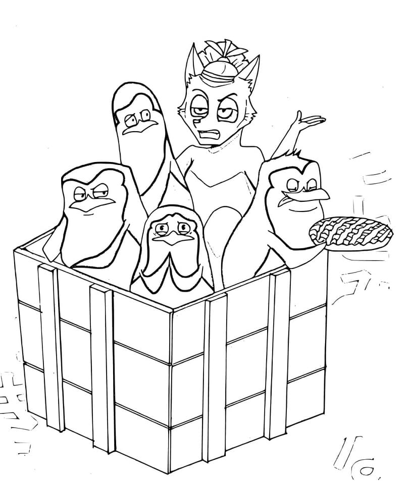 35+ Penguins Of Madagascar Coloring Pages - SofiaDeighan