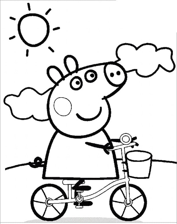 Peppa Pig Riding Bike