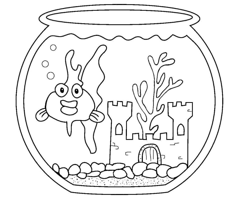 Pet Goldfish Coloring Page Free Printable Coloring Pages For Kids
