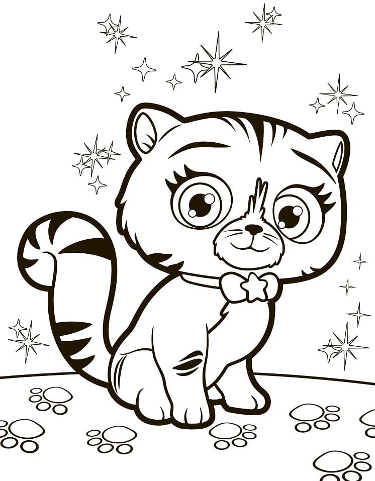 Characters from Little Charmers Coloring Page - Free Printable Coloring ...