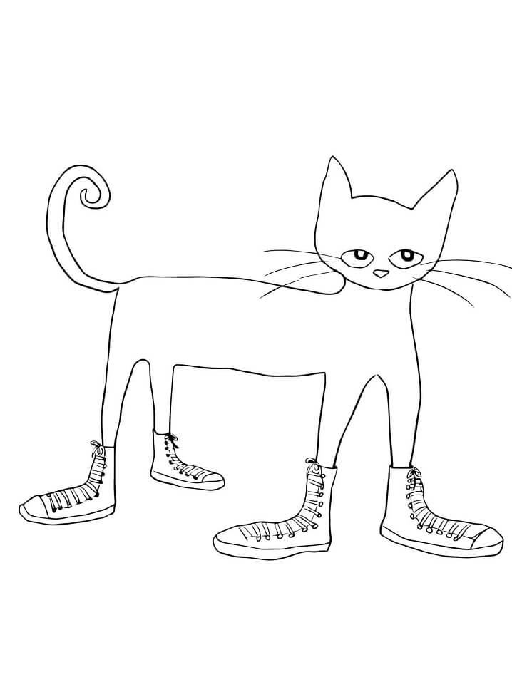 Pete The Cat Free Coloring Sheets