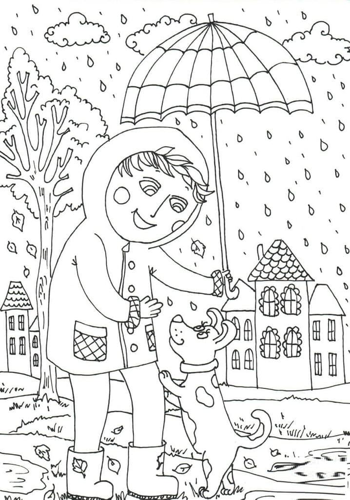 Fall Leaves 10 Coloring Page - Free Printable Coloring Pages for Kids