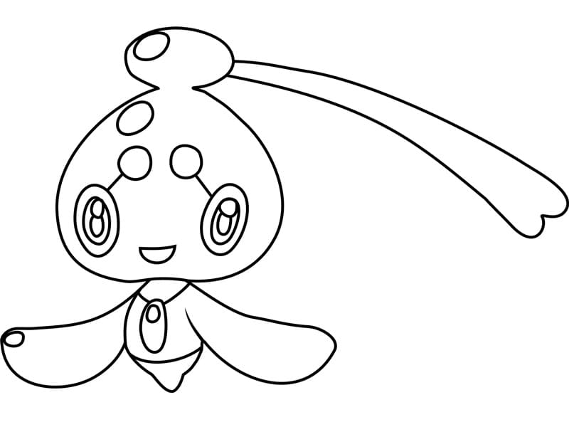 phione coloring page in black and white pokemon