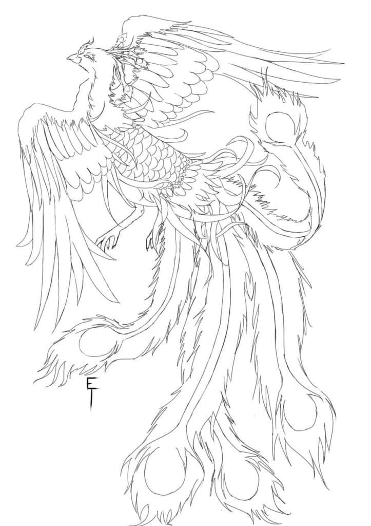 Phoenix 12 Coloring Page - Free Printable Coloring Pages for Kids