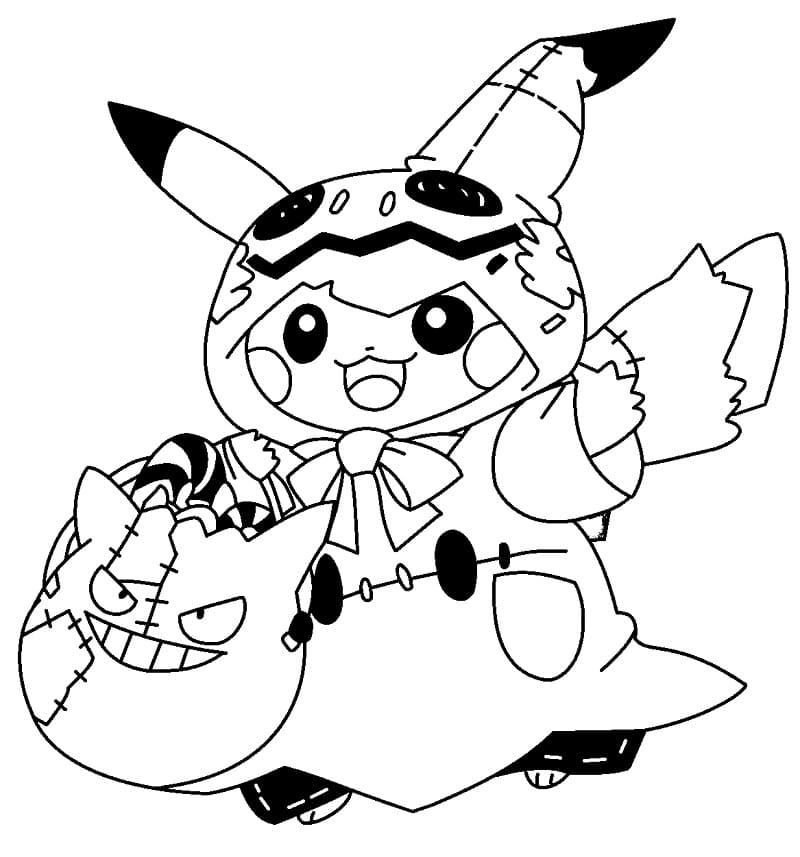 Pikachu on Halloween