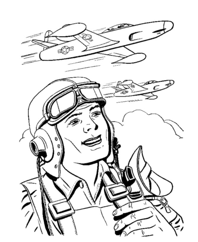 Calling all young artists! Come and join our coloring adventure with Air Force Pilot 1 Coloring Page. You\'ll learn about Air Force pilots and their heroic missions while having fun with colors. Let your creativity take flight!