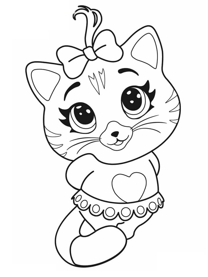 Download Pilou from 44 Cats Coloring Page - Free Printable Coloring Pages for Kids