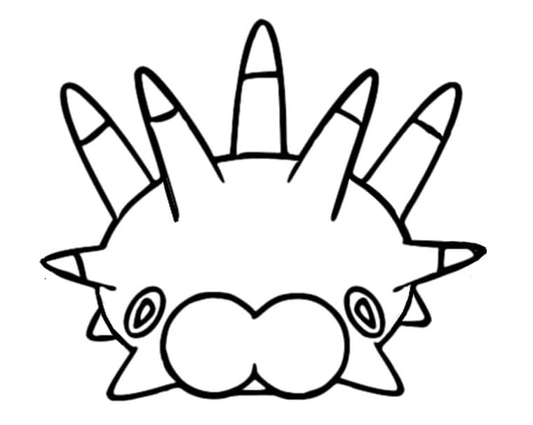 pincurchin coloring page transparent png pokemon