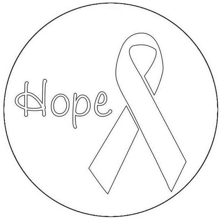Pink Ribbon Coloring Pages