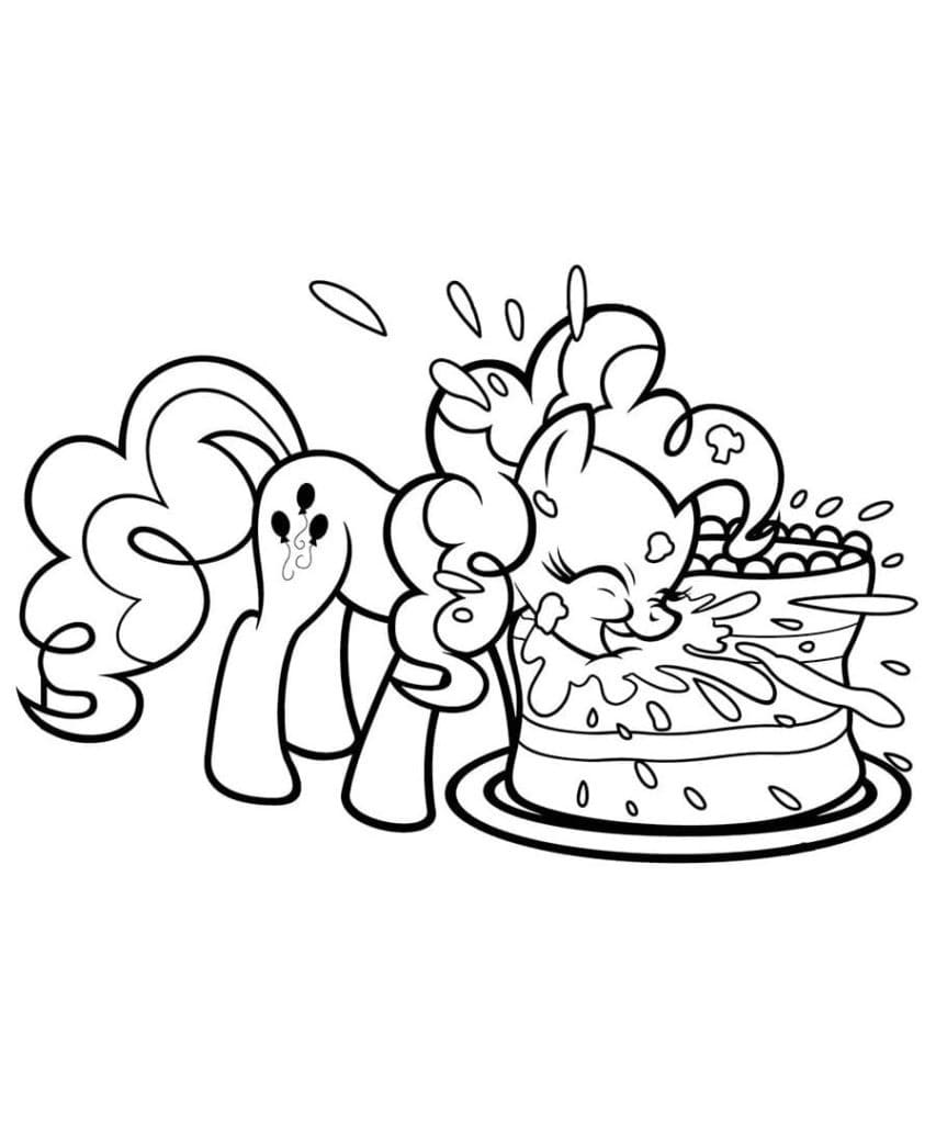 Pinkie Pie with Cake