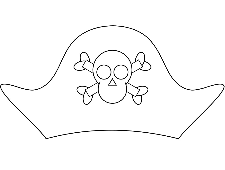 Pirate Flag Coloring Page For Kids