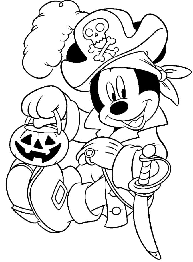 Pirate Mickey on Halloween