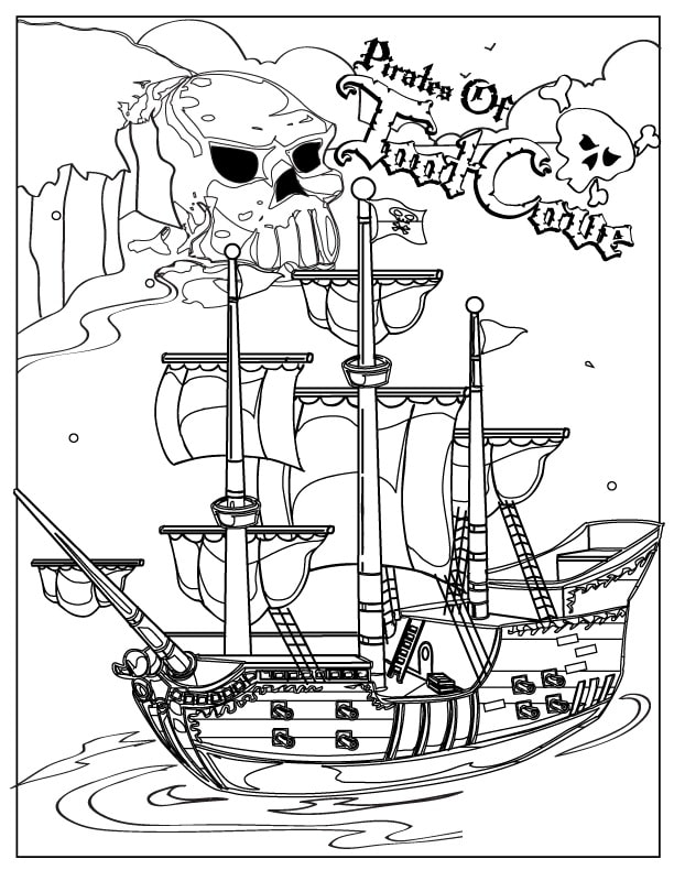 Pirate Ship Coloring Page Free Printable Coloring Pages For Kids