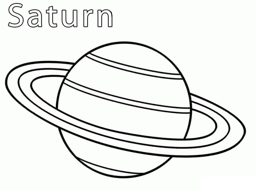 Planet Saturn Planets Clipart Coloring Uranus Clip Drawing Pages