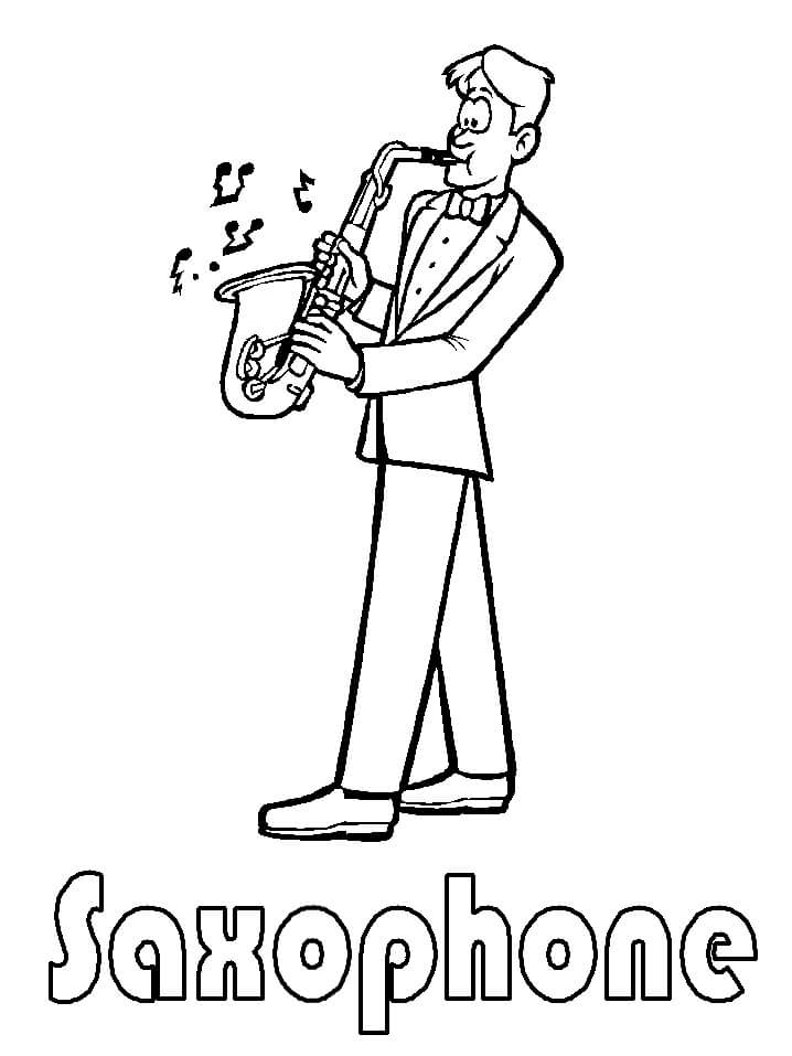 Playing Saxophone