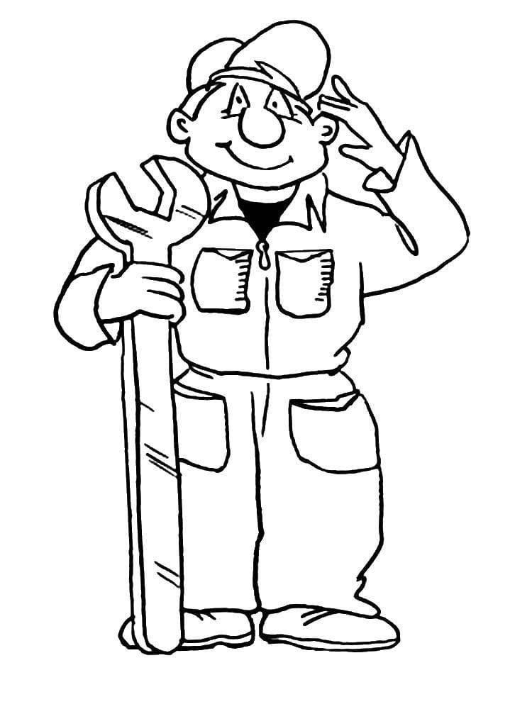 Plumber Coloring Pages - Free Printable Coloring Pages for Kids