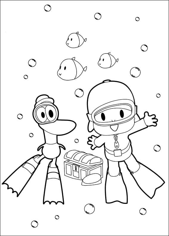 Printable Pocoyo Drawing Pato Coloring Page  Coloring pages, Drawings,  Coloring pictures