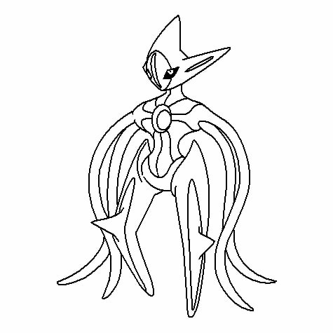 Pokemon Deoxys Coloring Page Free Printable Coloring Pages For Kids