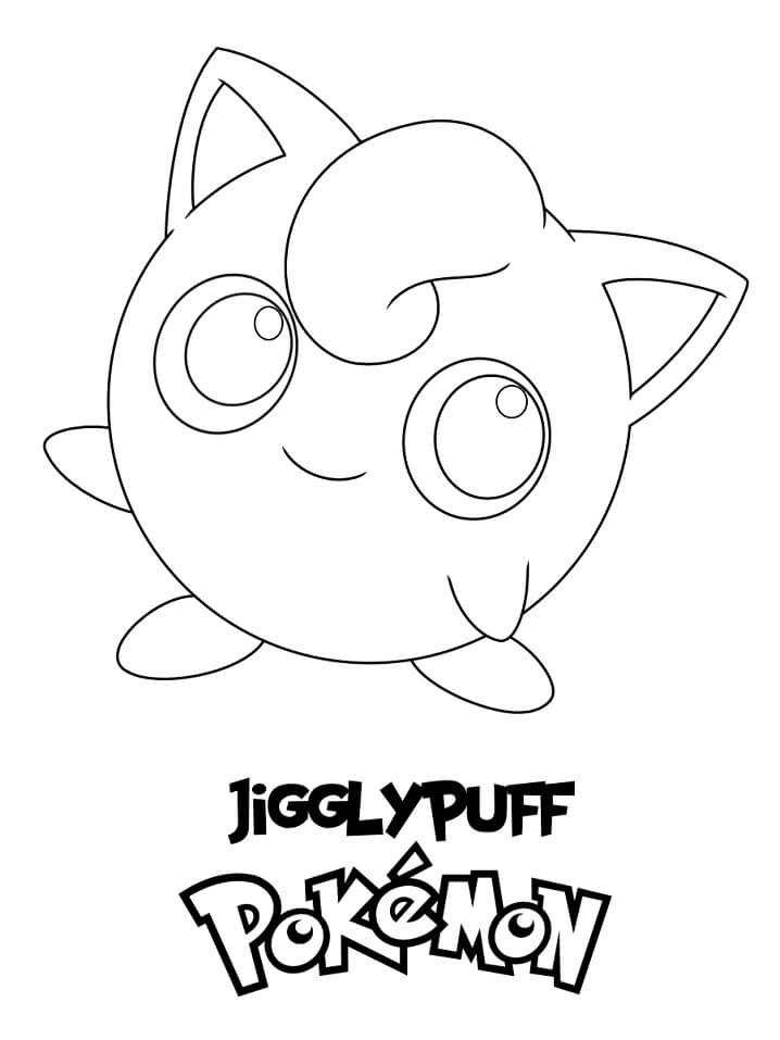 New Pokemon Jigglypuff Coloring Pages for Adult
