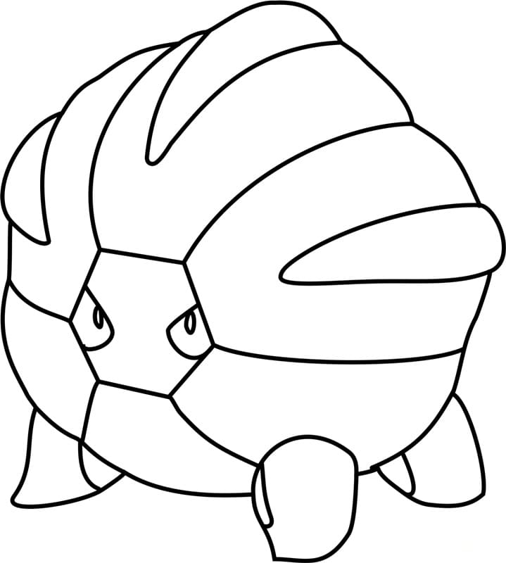 Pokemon Shelgon Coloring Page - Free Printable Coloring Pages for Kids