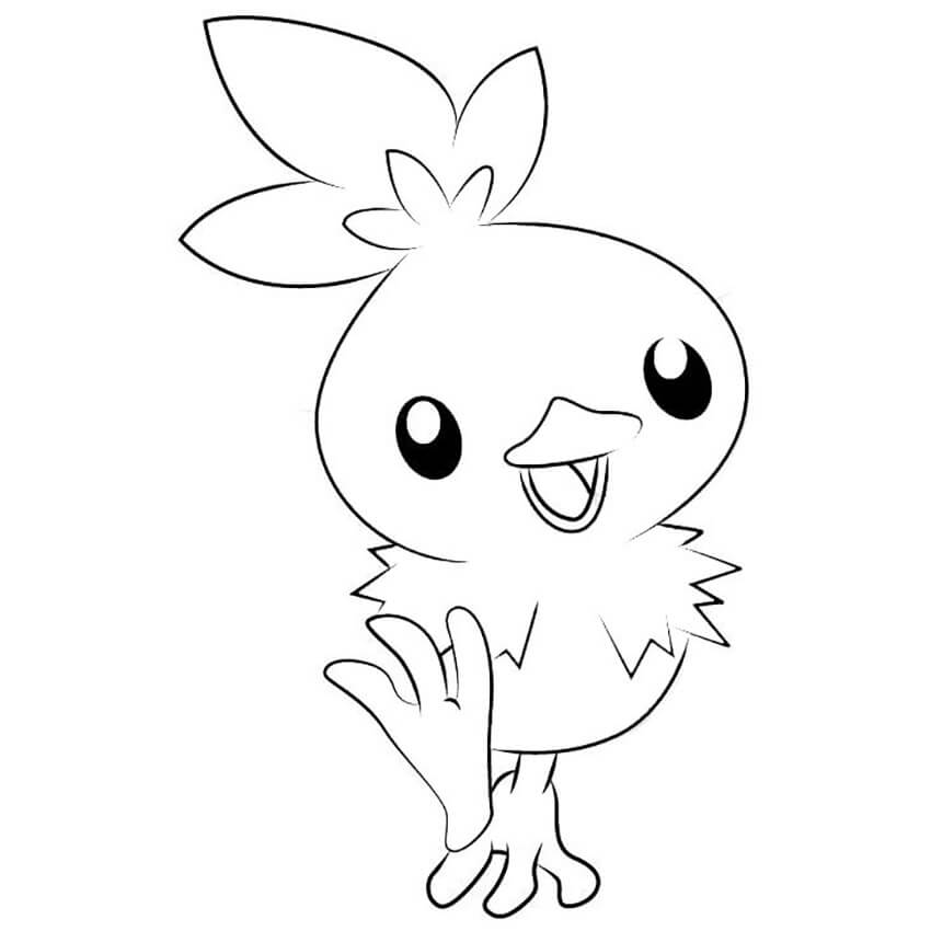 Pokemon Torchic Coloring Page - Free Printable Coloring Pages for Kids