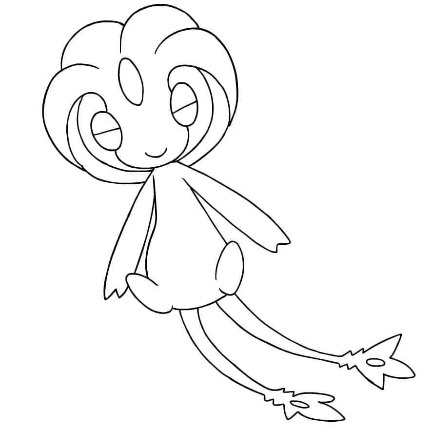 uxie coloring page in pdf pokemon