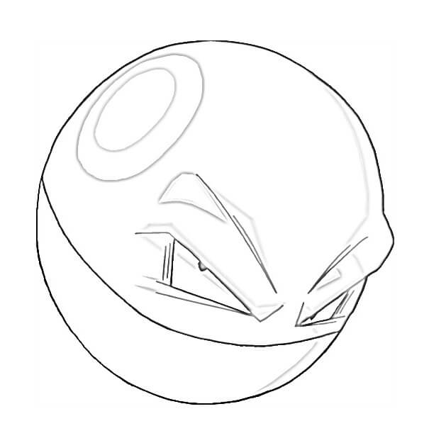 Voltorb Coloring Pages - Free Printable Coloring Pages for Kids