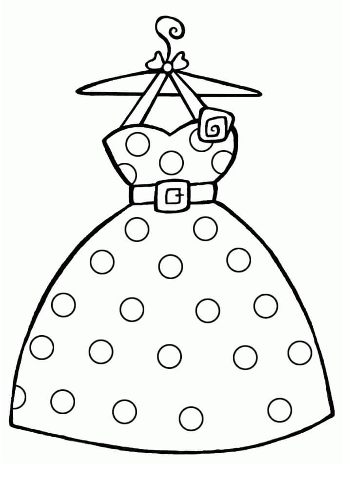 Dress coloring pages - Creative Kitchen