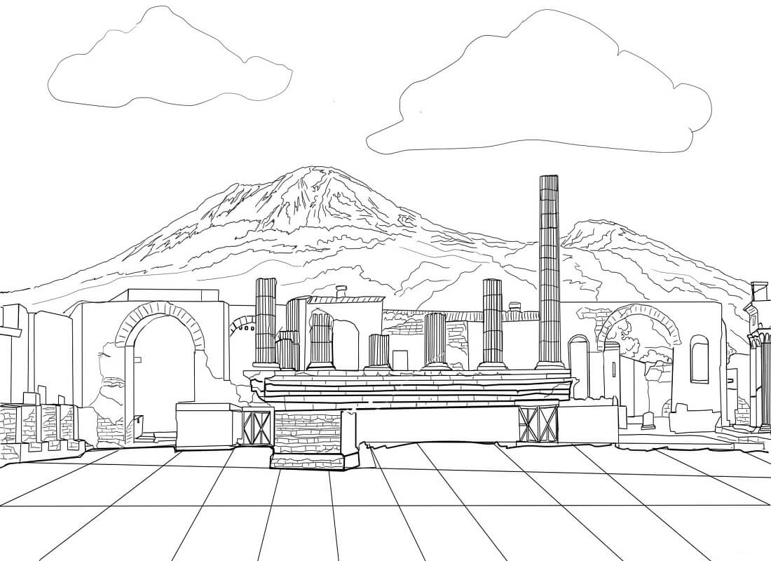 Pompeii Coloring Page - Free Printable Coloring Pages for Kids