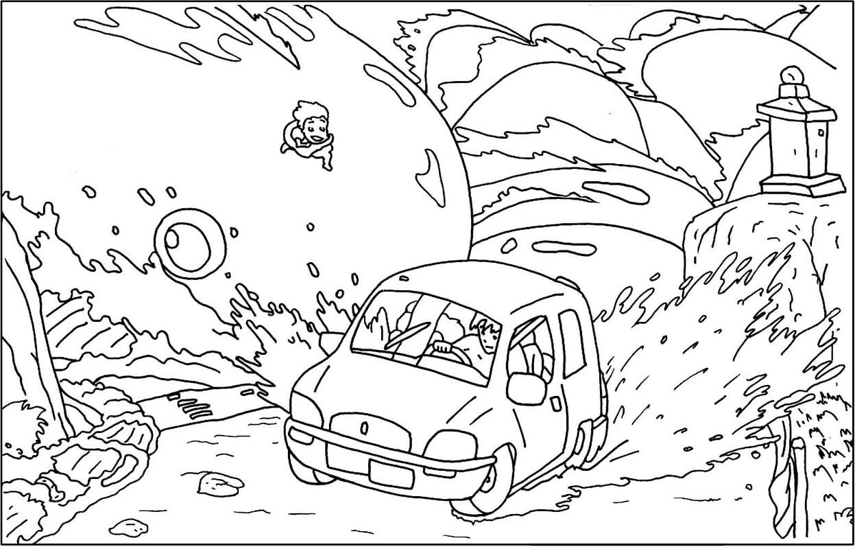 Ponyo 1 Coloring Page - Free Printable Coloring Pages for Kids