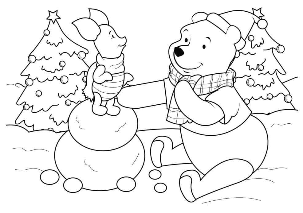 Pooh and Piglet Disney Christmas