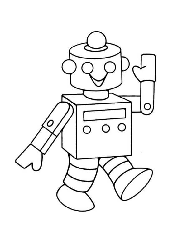 robot free coloring pages
