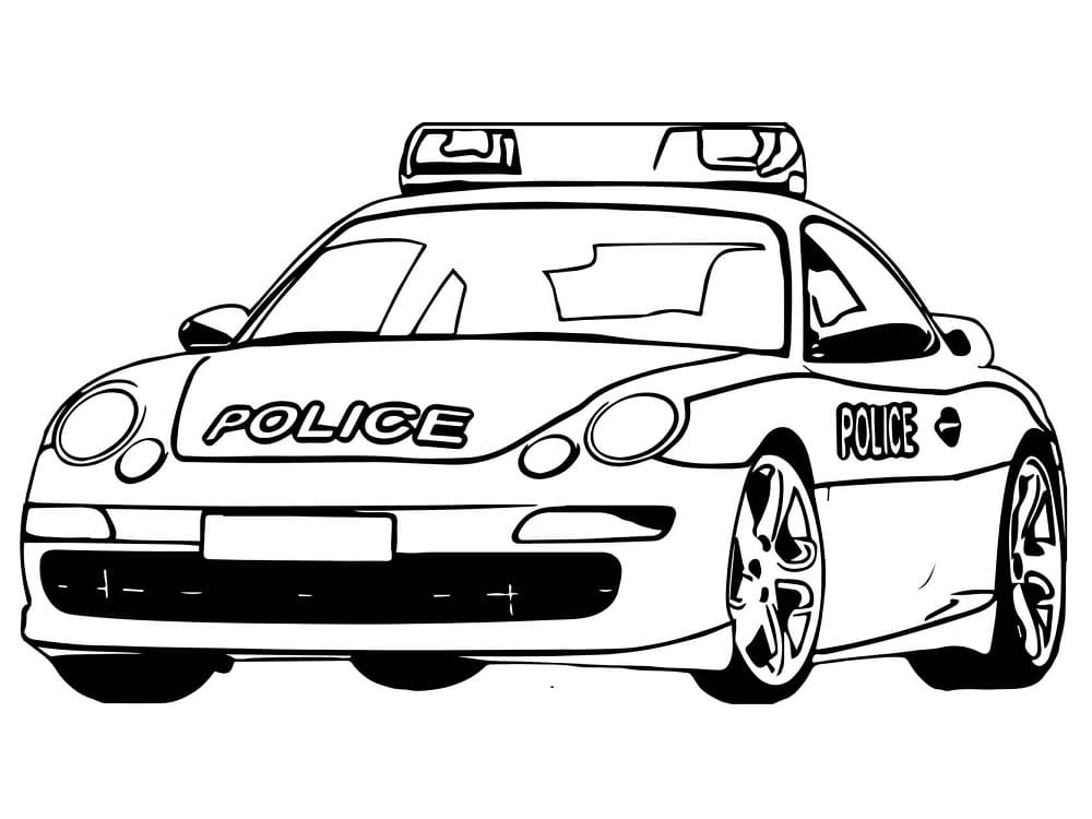 Porsche Police Car