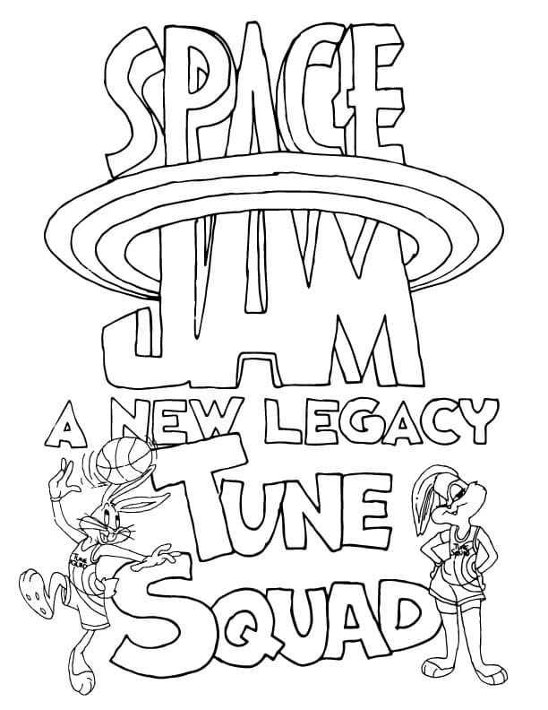 Poster Space Jam A New Legacy Coloring Page Free Printable Coloring