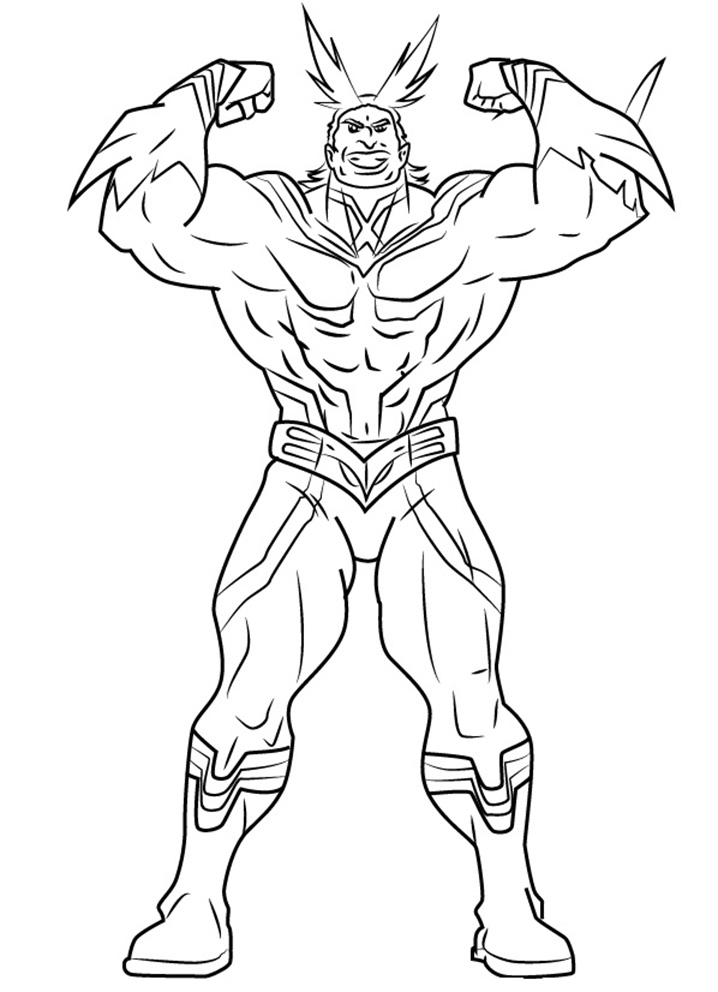 Shoto Todoroki Coloring Pages   Free Printable Coloring Pages for Kids