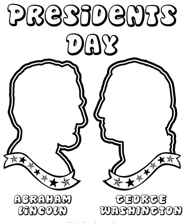 Presidents Day Coloring Page For Preschoolers Coloring Pages