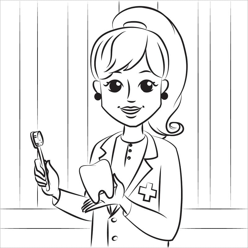 Dentist Coloring Pages - Free Printable Coloring Pages for Kids