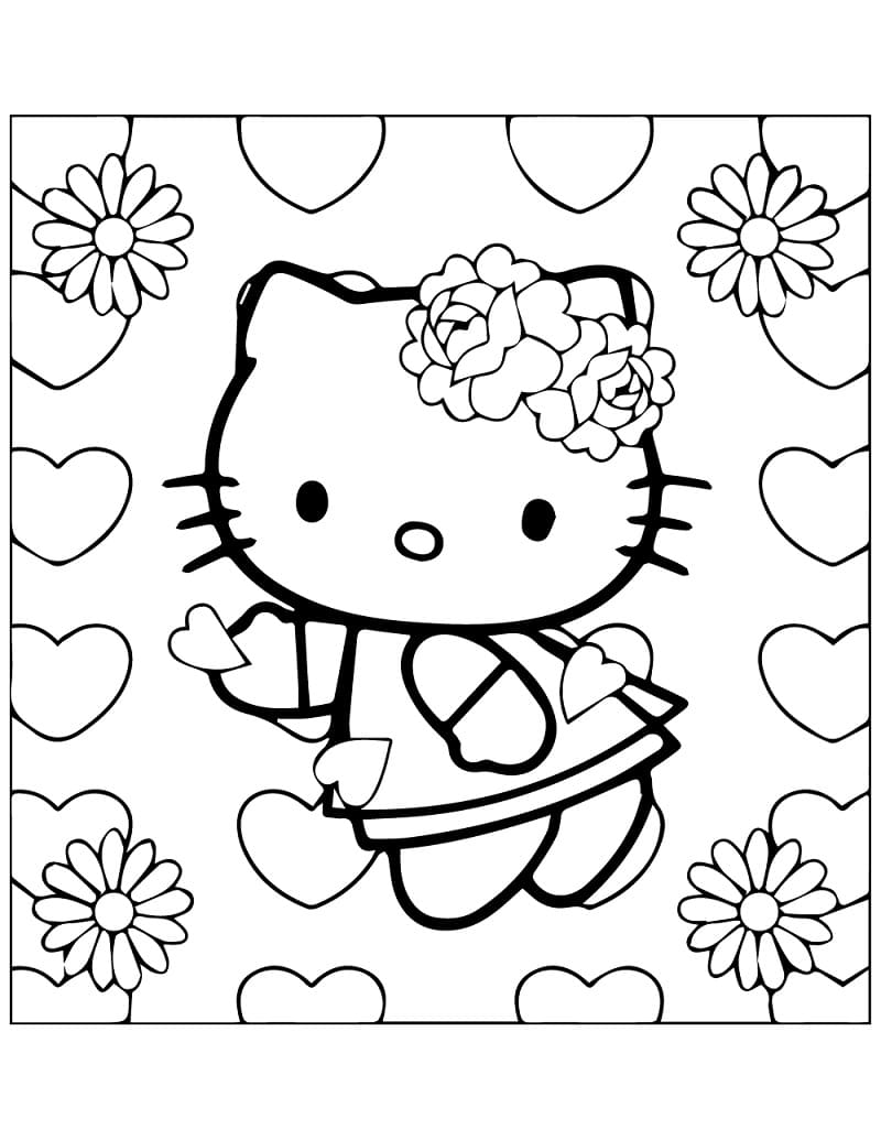 Free Printable Hello Kitty Coloring Pages Coloring Home Free 