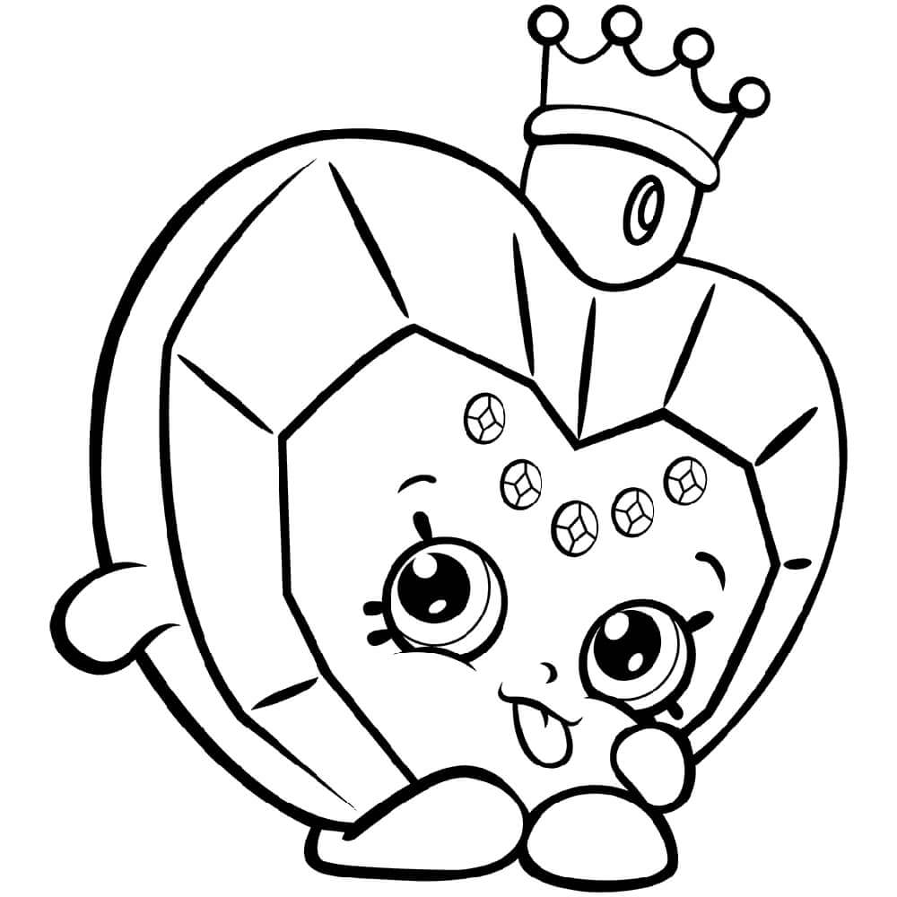 Princess Scent Shopkin Coloring Page   Free Printable Coloring ...