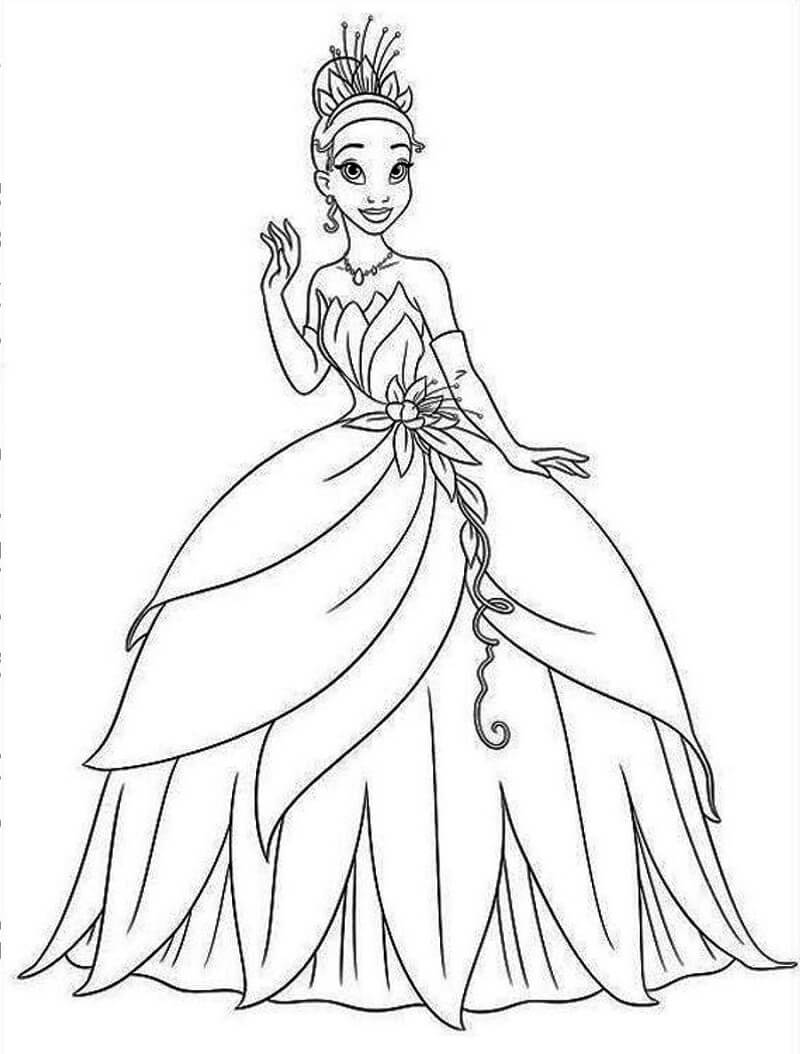 Princess and the Frog 20 Coloring Page   Free Printable Coloring ...
