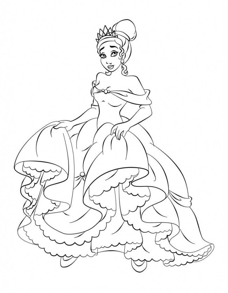 Princess And The Frog 3 Coloring Page Free Printable Coloring Pages For Kids