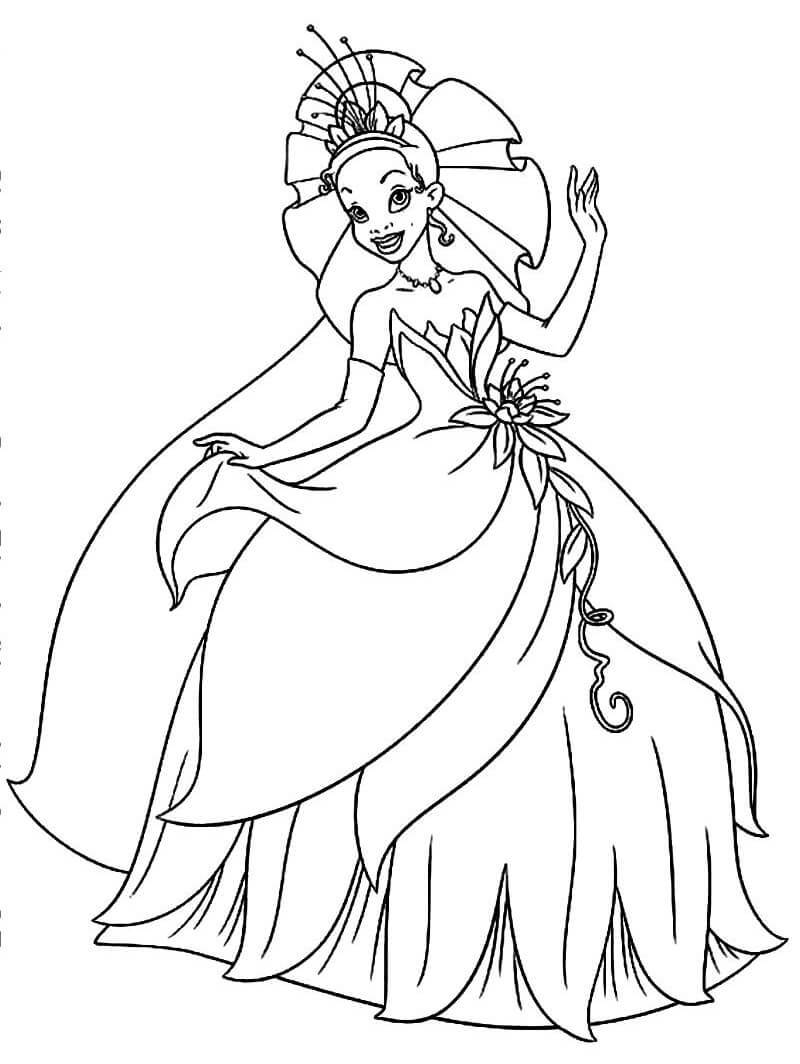 princess and the frog coloring pages for kids