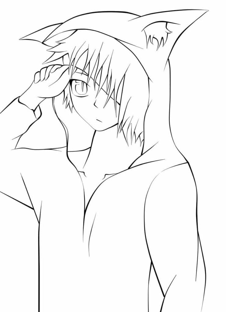 Free Printable Anime Boy Coloring Pages