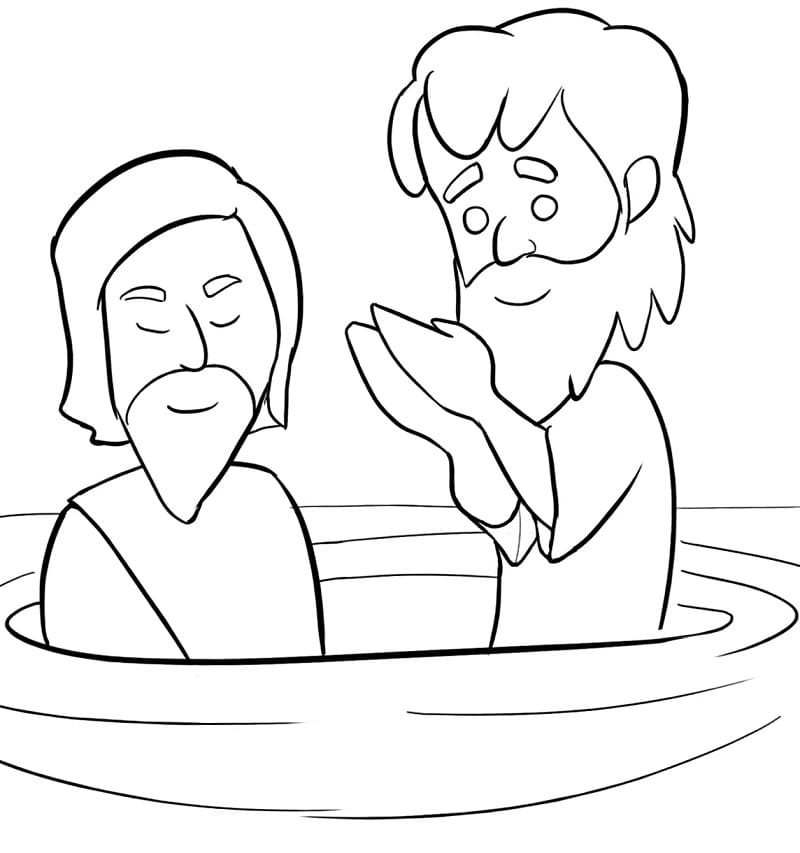 Print Baptism of Jesus