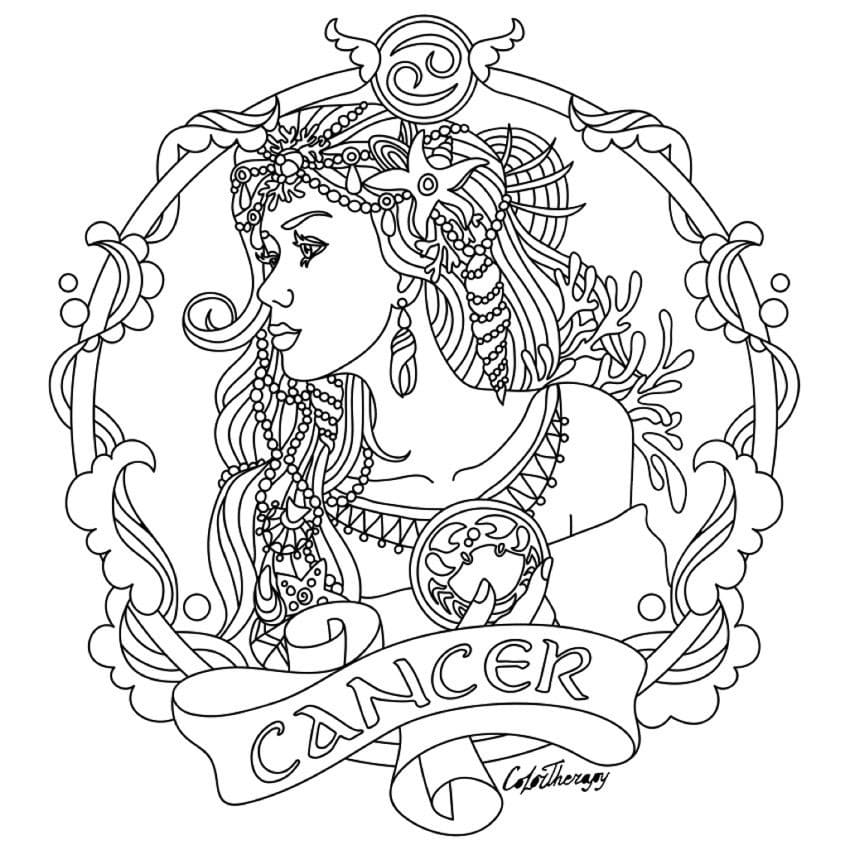 Print Cancer Zodiac