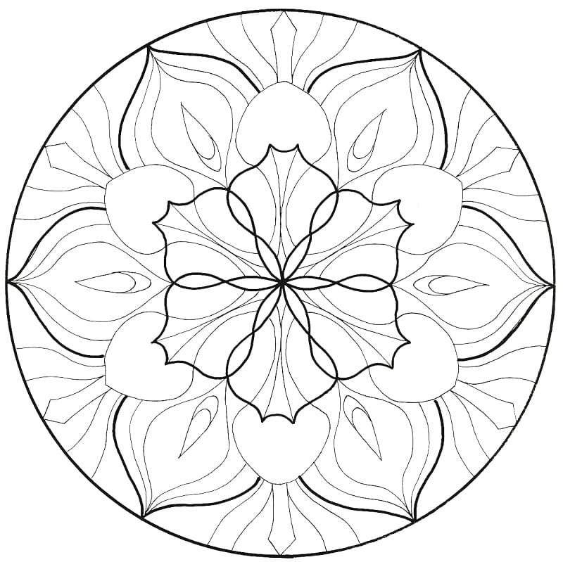 Print Flower Mandala