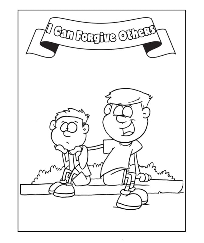 forgiveness coloring pages