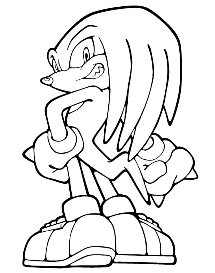 Print Knuckles The Echidna