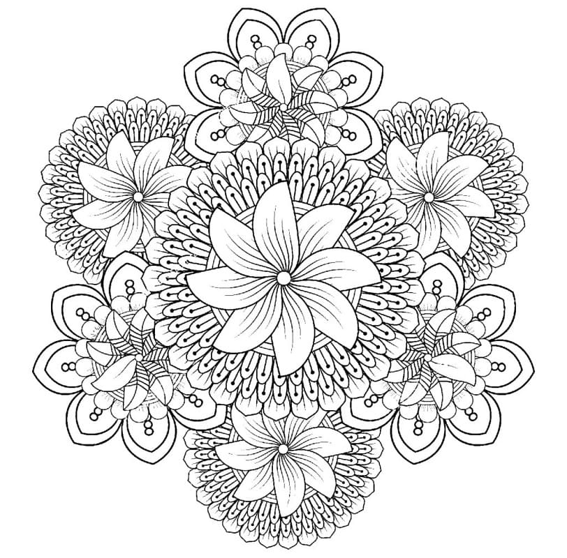 Print Mandala Flower